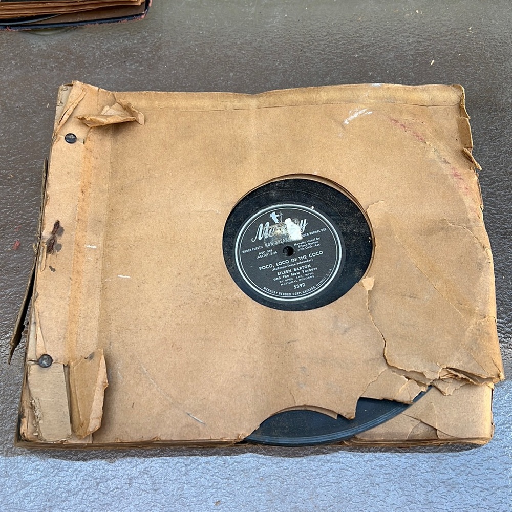 Vintage vinyl records collection